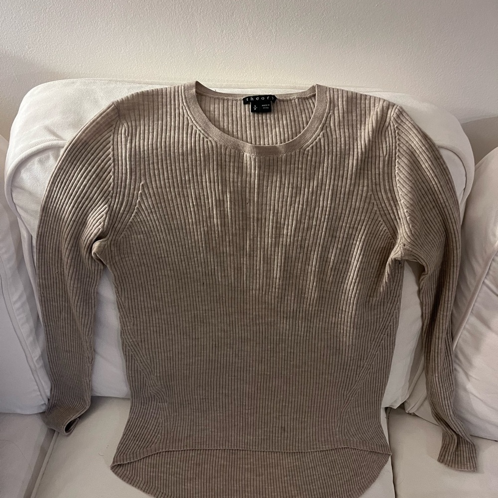 Merino Wool Tan Theory Sweater